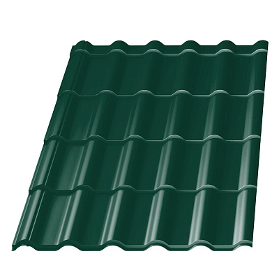 Металлочерепица Банга RAL6005 Зеленый Мох 0,50мм фото Центр Металлокровли