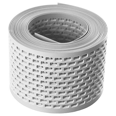 Вентиляционная ПВХ лента карниза БЕЛАЯ