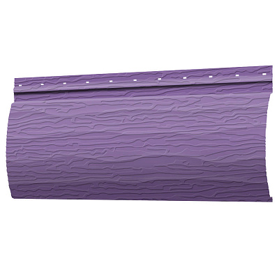 Сайдинг металлический (металлосайдинг) царьсайдинг Бревно Рубленое 4Д RAL4005 Сиреневый для фасада