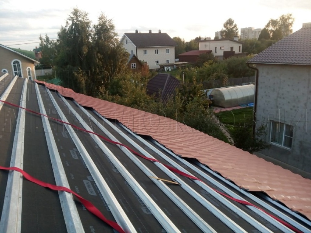 Металлочерепица Геркулес 8004 терракотовый Стальной Бархат от Центра Металлокровли в Алматы